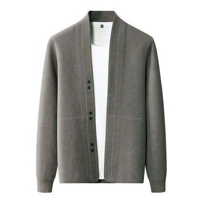 V-Neck Knit Cardigan