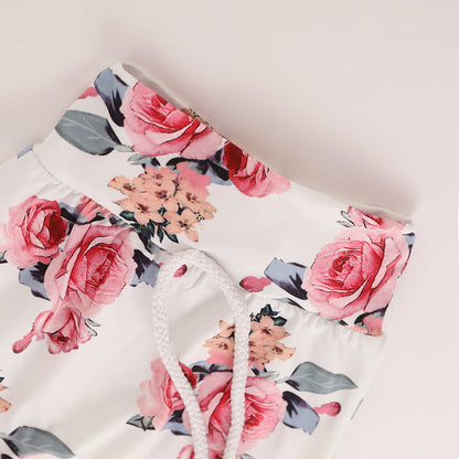 Girls’ Floral Hoodie & Pants Set