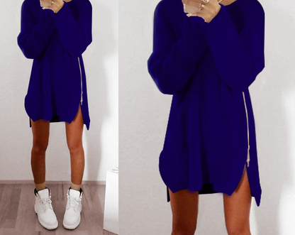 Casual Loose Zipper Sweater