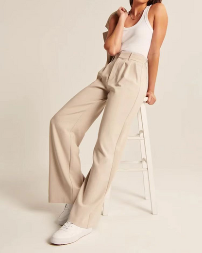 Wide-Legged Pants Suit