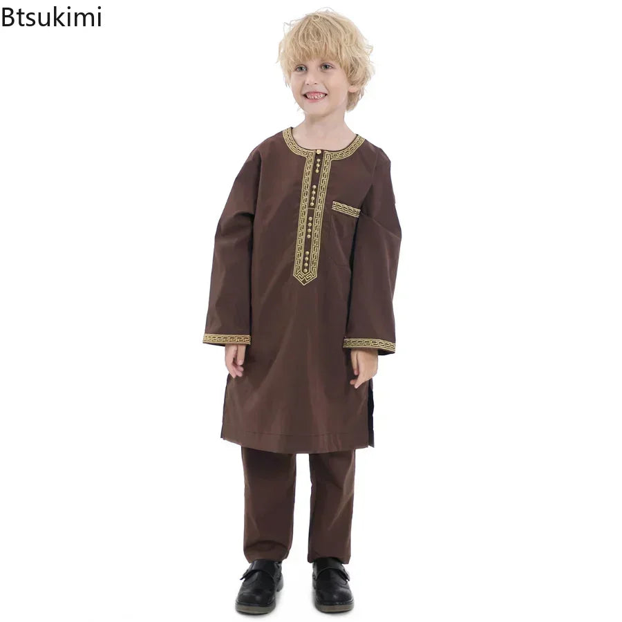 2026 Kids Qamis 2 Piece Set 