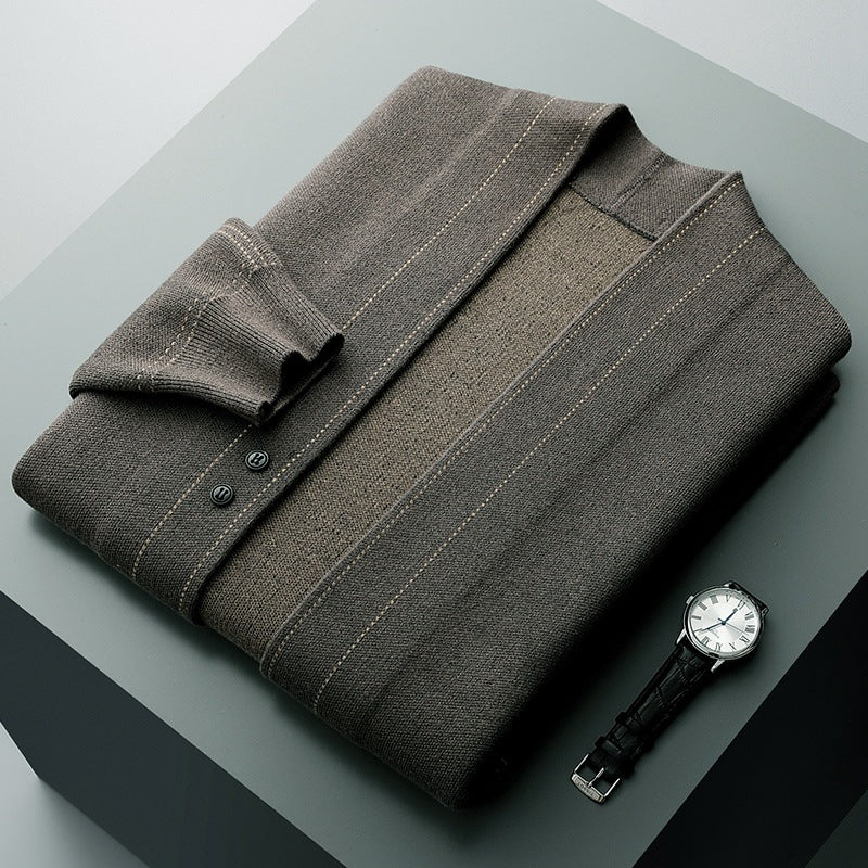 V-Neck Knit Cardigan