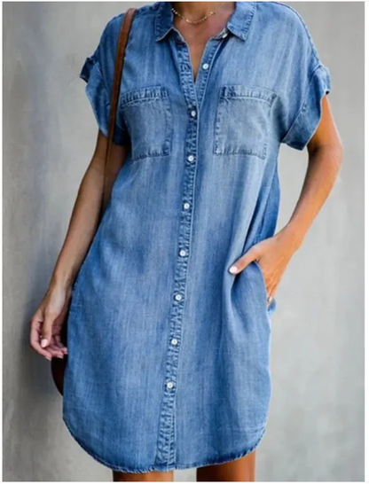 Denim T-Shirt Dress