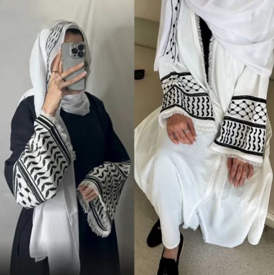 Embroidered Flowing Abaya for Women