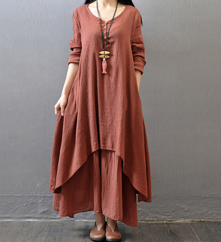 Linen Dress - Loose Fit Design