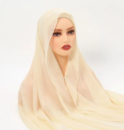 Hijab With Magnetic Buckle