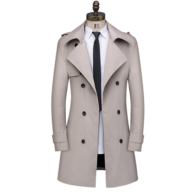 Men's Mid-length Overcoat