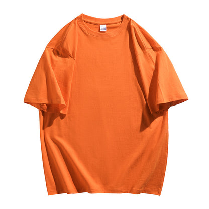 Oversized Cotton T-Shirt with Round Neck