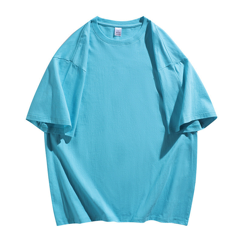Oversized Cotton T-Shirt with Round Neck