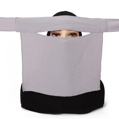 Niqab Short Pinch Eye Breathable Nida Eid Ramadan Wholesale Muslim Women Hijab Saudi Face Cover Veil Niqab
